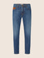 Jeans 5 tasche Jude tapered in denim di cotone blu medio | Jacob Cohën