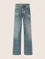 Jeans 5 tasche Grace wide in denim di cotone e lyocell blu scuro | Jacob Cohën