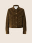 Jacket in Dark Khaki Cotton Corduroy | Jacob Cohën