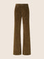 Hailey Relaxed 5 Pocket Pants in Dark Khaki Cotton Corduroy | Jacob Cohën