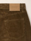 Hailey Relaxed 5 Pocket Pants in Dark Khaki Cotton Corduroy | Jacob Cohën