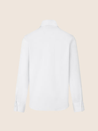 White cotton jersey shirt