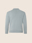 Light grey long-sleeved polo shirt in cashmere blend | Jacob Cohën
