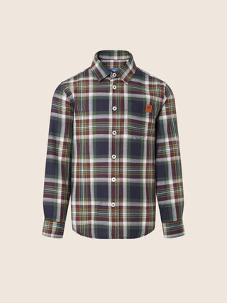 Flannel shirt with check pattern