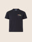 Navy blue cotton T-shirt with Milano Cortina embroidery | Jacob Cohën