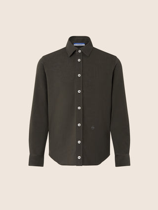 Charcoal cotton jersey shirt