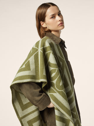 Jacquard Wool and Cashmere Scarf