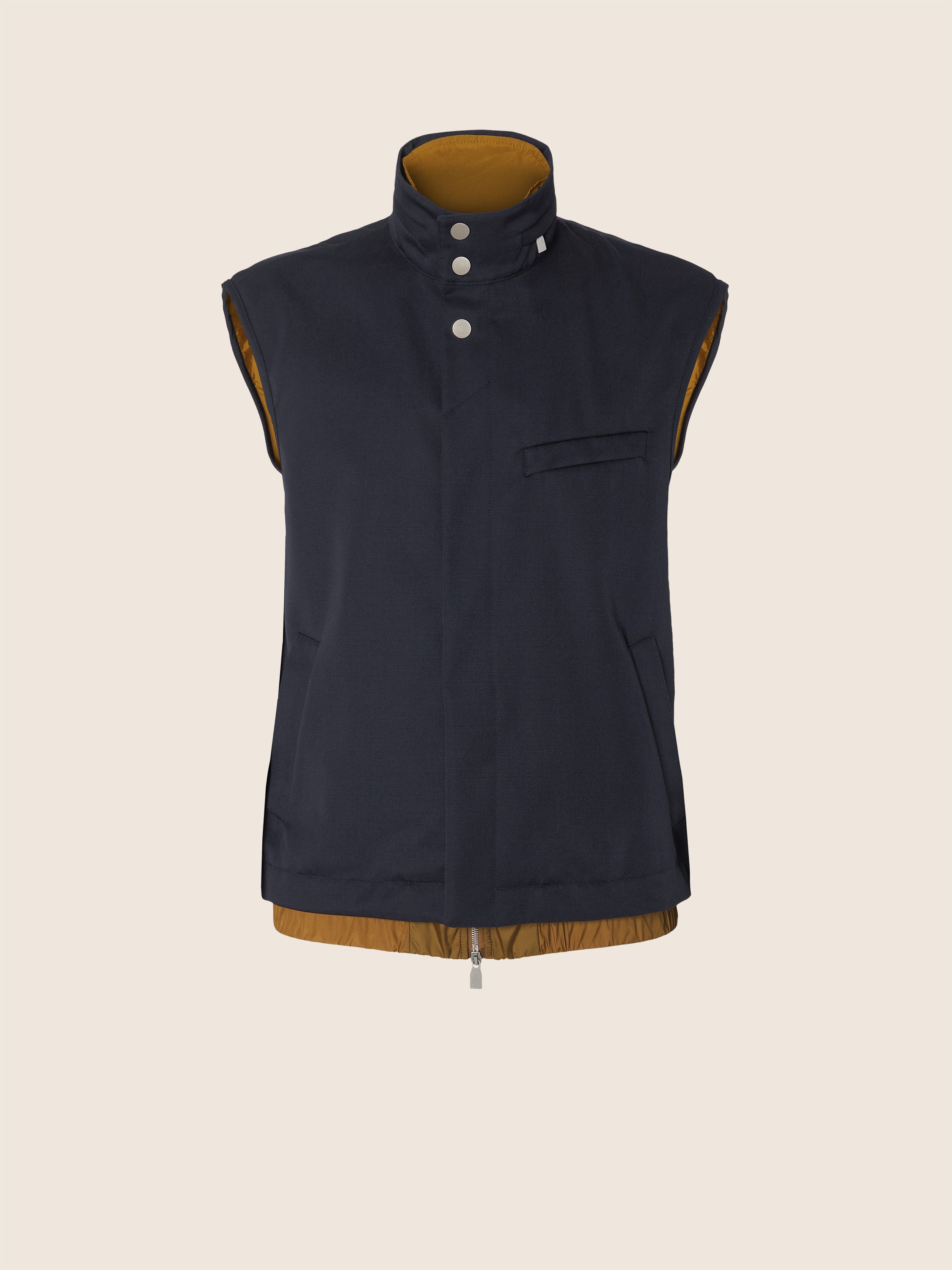 【極美品】Wool Gabardine Piping Vest 0239939.jpg?v=1769609085