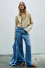 Comfy Overshirt in Medium Blue Cotton-Lyocell Denim | Jacob Cohën