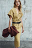Fitted Dress in Licorice Cotton Bull Denim | Jacob Cohën