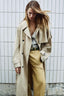 Taupe Striped Poplin Top in Modal and Cupro | Jacob Cohën