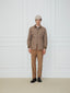 Beige Cotton Canvas Padded Overshirt | Jacob Cohën