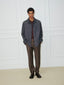 John Regular Chino Pants in Brown Houndstooth-Patterned Wool | Jacob Cohën