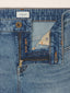 Jeans straight 5 tasche Kate Crop in denim comfort blu medio | Jacob Cohën | Details 5