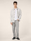 Sean Regular-Straight 5 Pocket Jeans in Light Grey Cotton and Lyocell Denim | Jacob Cohën | Details 3