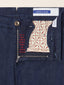 Bobby Slim Chino Pants in Dark Blue Super Stretch Rinse-Wash Denim | Jacob Cohën | Details 3