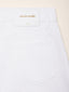 Pantaloni wide 5 tasche Peggy in bull di cotone bianco | Jacob Cohën