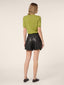 Short Cropped Sweater in Green Cashmere | Jacob Cohën | Details 3