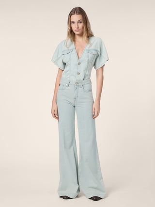 Chemise en jean indigo