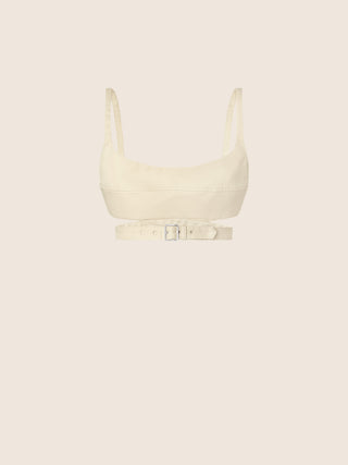 Bralette in Butter Gabardine