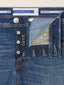 Bard Regular-Slim 5 Pocket Jeans in Dark Blue Super Stretch Denim | Jacob Cohën | Details 4