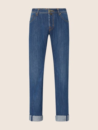 Eduard LTD Regular 5 Pocket Jeans in Dark Blue Selvedge Denim