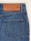 Gonna midi 5 tasche in denim di cotone e lyocell blu scuro | Jacob Cohën | Details 4