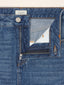 Gonna midi 5 tasche in denim di cotone e lyocell blu scuro | Jacob Cohën | Details 5