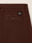 Bobby Slim Chino Pants in Burgundy Stretch Cotton and Lyocell | Jacob Cohën | Details 4