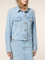 Boxy Trucker Jacket in Light Blue Cotton-Lyocell Denim | Jacob Cohën | Details 5