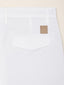 John Regular Chino Pants in White Stretch Gabardine | Jacob Cohën | Details 5