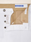 John Regular Chino Pants in White Stretch Gabardine | Jacob Cohën | Details 4