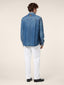 Pantaloni chino straight Justin in drill di cotone bianco | Jacob Cohën | Details 3