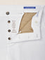 Pantaloni chino straight Justin in drill di cotone bianco | Jacob Cohën | Details 4