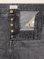 Britney Wide Bermuda Shorts in Grey Cotton and Lyocell Denim | Jacob Cohën | Details 4