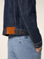 Regular Trucker Jacket in Dark Blue Comfort Stretch Denim | Jacob Cohën | Details 4