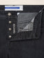 Jean Eduard en denim super stretch noir, coupe droite, 5 poches, denim brut (lavage par rinçage) | Jacob Cohën | Details 5