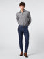 White and Blue Cotton Flannel Shirt | Jacob Cohën