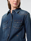 Dark Blue Denim Western Shirt | Jacob Cohën | Details 4