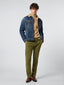 Bobby Chinos in Green Garment-Dye Twill | Jacob Cohën