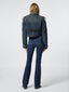 Dark Blue Denim Biker Jacket | Jacob Cohën | Details 3