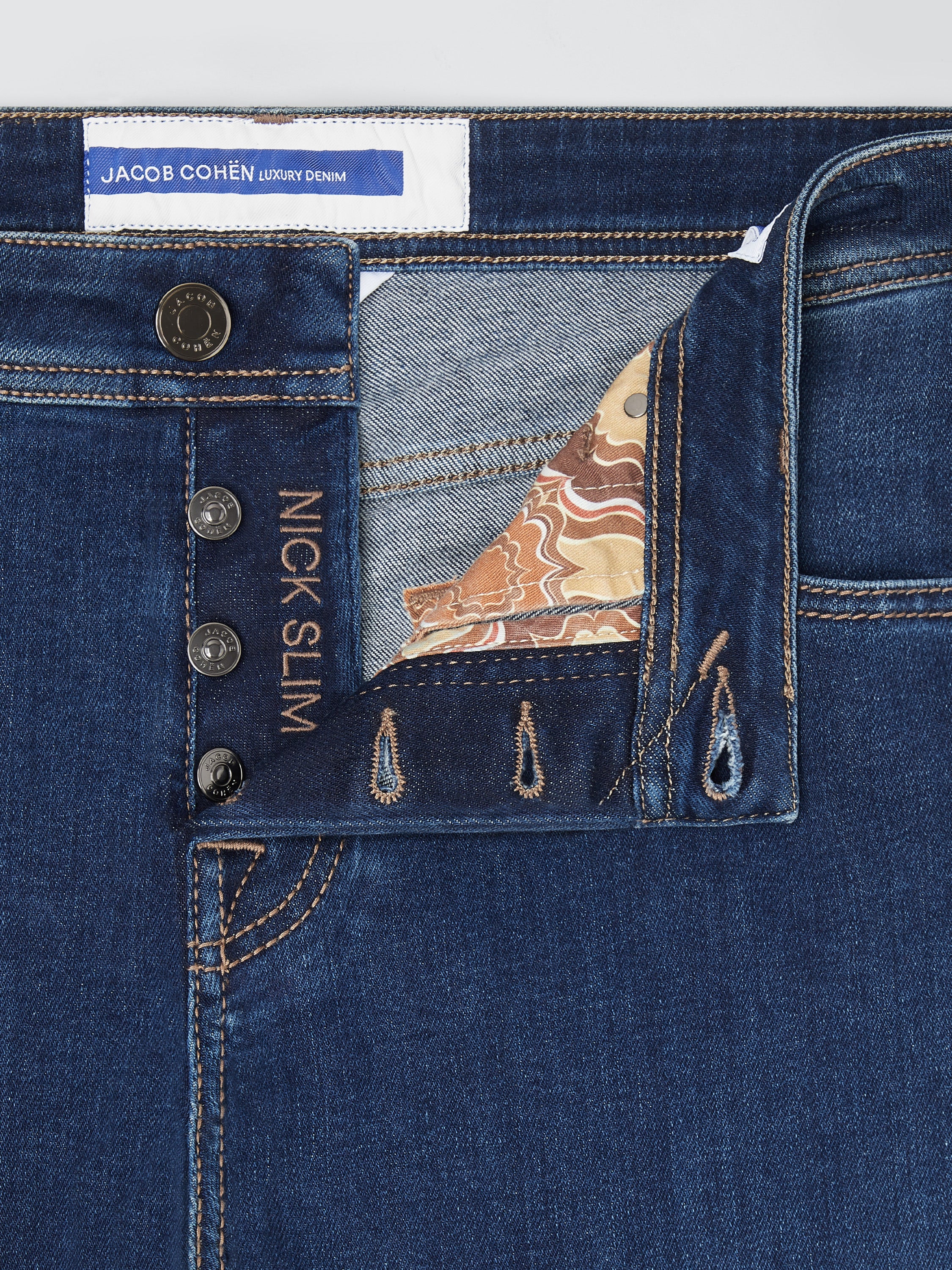 Nick Slim Stretch Medium Blue Jeans | Jacob Cohën Nick Slim Stretch Medium Blue Jeans | Jacob Cohën