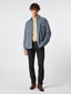 Overshirt Western avio in velluto a costine e faux shearling | Jacob Cohën