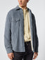 Overshirt Western avio in velluto a costine e faux shearling | Jacob Cohën | Details 4