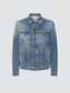Trucker Jacket in Light Blue Stretch Denim | Jacob Cohën