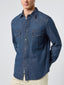 Mid Blue Denim Western Shirt | Jacob Cohën | Details 4