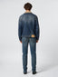 Sherpa Trucker Jacket in Mid Blue Comfort Denim | Jacob Cohën | Details 3
