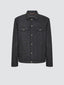 Grey Wool Flannel Padded Trucker Jacket | Jacob Cohën | Details 1