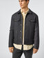 Grey Wool Flannel Padded Trucker Jacket | Jacob Cohën | Details 4