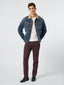Scott Burgundy Garment-Dye Twill Pants | Jacob Cohën | Details 3
